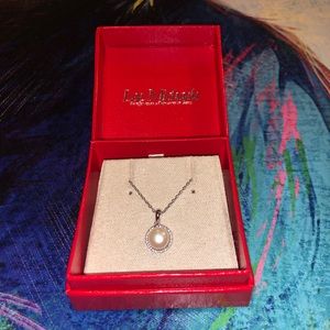 Pearl diamond necklace